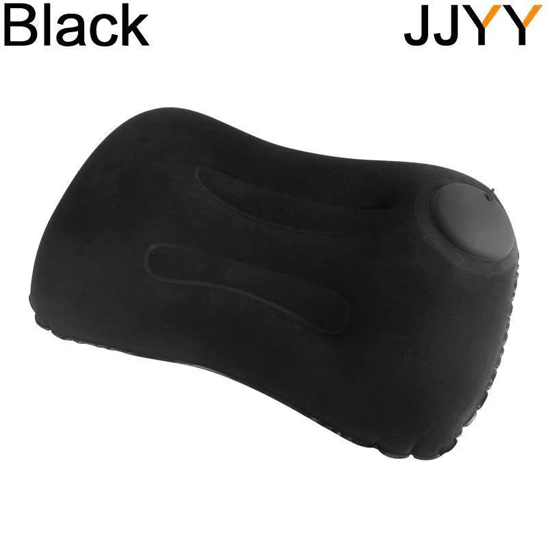 Travel Pillow Air Inflatable Airplane Car Pillows Pillow Folding Press Type Bed Pillows Neck Cushion Home Office Supplies