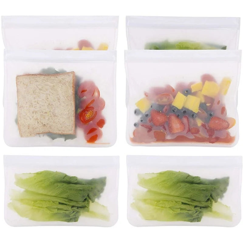 EVA Food Preservation Bag Refrigerator Food Storage Bag Fruit and Vegetable Food Sealing Bag Reusable Stonego Preservation Bag