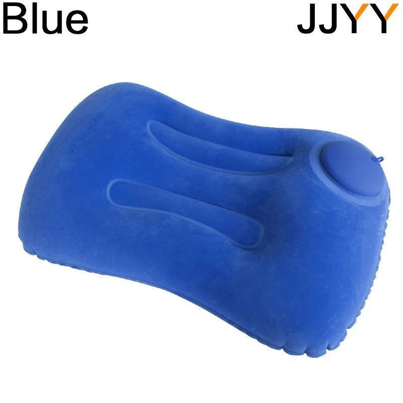 Travel Pillow Air Inflatable Airplane Car Pillows Pillow Folding Press Type Bed Pillows Neck Cushion Home Office Supplies