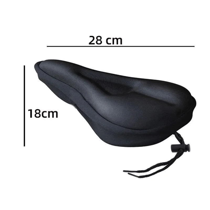 Bike Seat Cover Padded Wide Gel Soft Pad Exercise Bike Seat Cushion Wide Foam Bicycle Seat Cushion