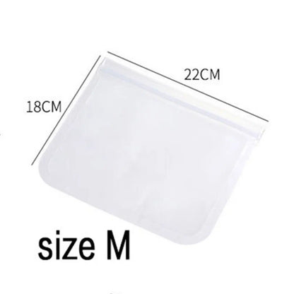 EVA Food Preservation Bag Refrigerator Food Storage Bag Fruit and Vegetable Food Sealing Bag Reusable Stonego Preservation Bag