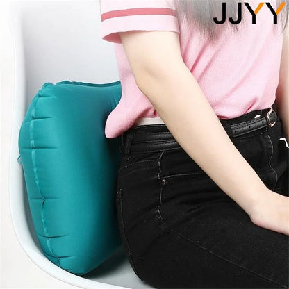 Travel Pillow Air Inflatable Airplane Car Pillows Pillow Folding Press Type Bed Pillows Neck Cushion Home Office Supplies