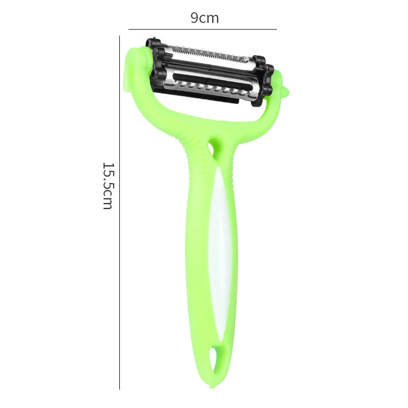 New Multifunctional 360 Degree Rotary Peeler Kitchen Tool 3 in 1 Rotary Fruit Vegetable Carrot Potato Peeler Cutter Slicer