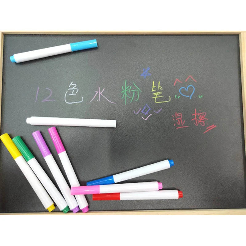 3/5/10/12Pcs/Set White Liquid Chalk Erasable Pen Marker For Glass Windows Electronic Blackboard Chalkboard Window White Pen