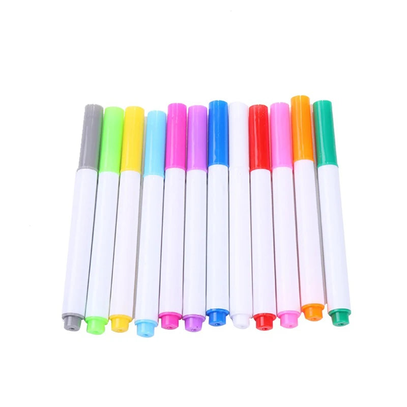 3/5/10/12Pcs/Set White Liquid Chalk Erasable Pen Marker For Glass Windows Electronic Blackboard Chalkboard Window White Pen