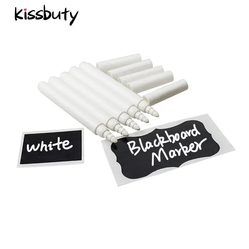 3/5/10/12Pcs/Set White Liquid Chalk Erasable Pen Marker For Glass Windows Electronic Blackboard Chalkboard Window White Pen