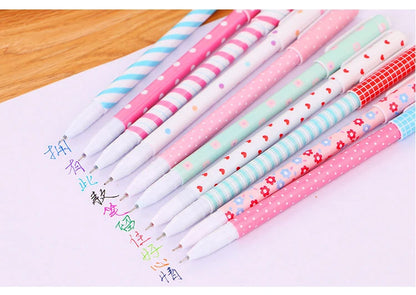 10 Pcs/Set Colored 0.38mm Ink Flamingo Unicorn Gel Pen Animal Starry Sky Kawaii Gel Pencils Office School Stationery Supplies