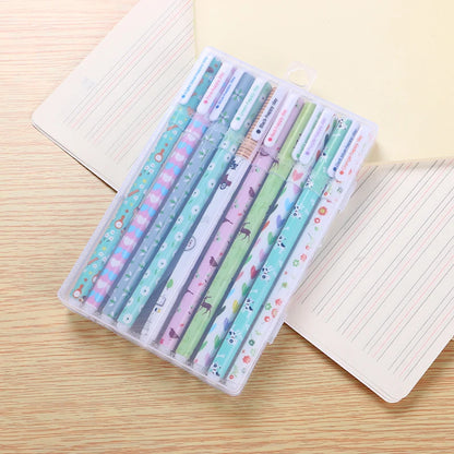 10 Pcs/Set Colored 0.38mm Ink Flamingo Unicorn Gel Pen Animal Starry Sky Kawaii Gel Pencils Office School Stationery Supplies