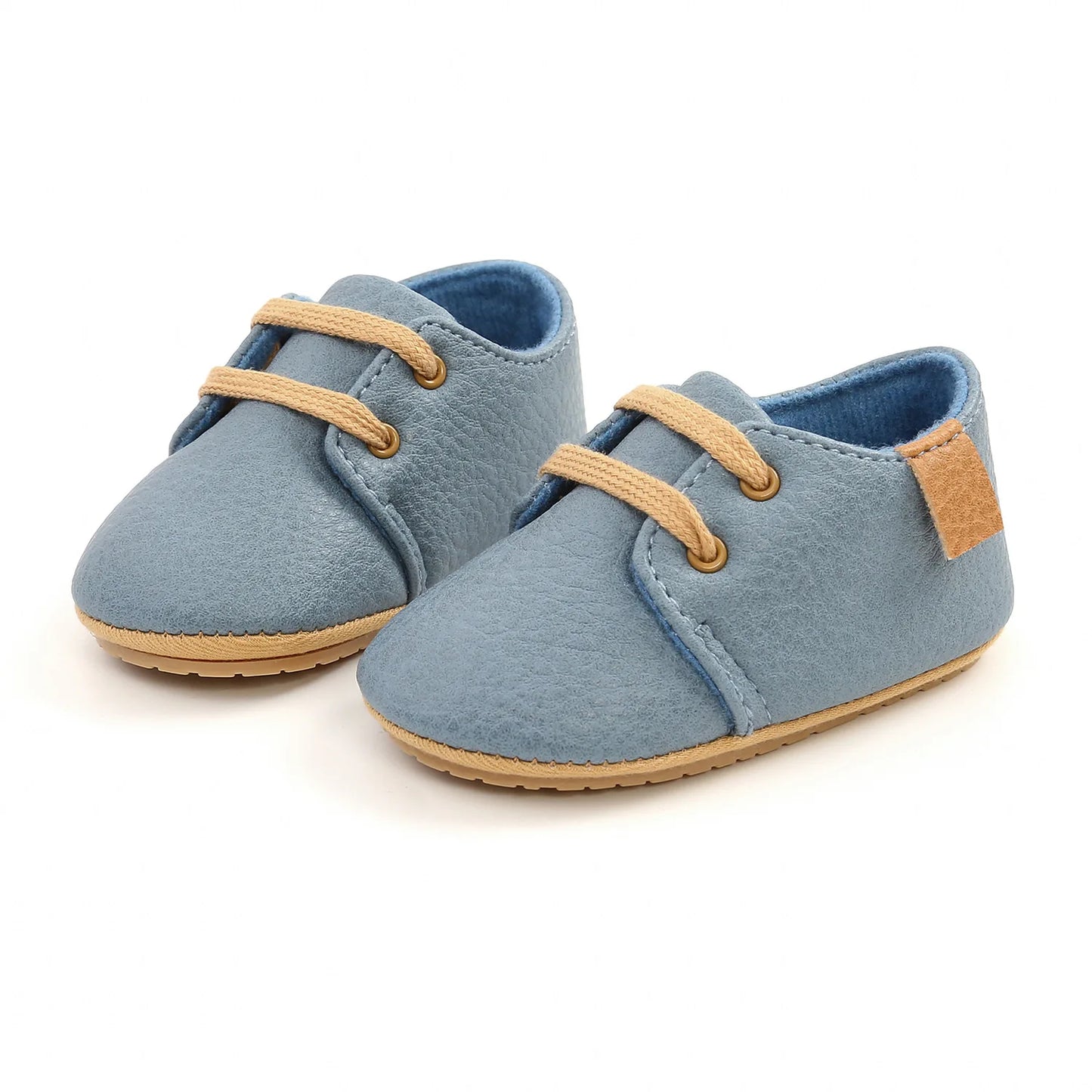 Baby Shoes Retro Leather Boy Girl Shoes Multicolor Toddler Rubber Sole Anti-slip First Walkers Infant Newborn Moccasins