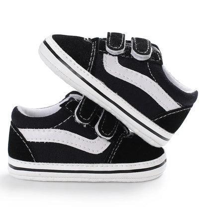 2023 New Baby Canvas Sneakers Anti-slip Soft Plaid Baby Boy Girl Shoes Newborns First Walkers Infant Baby Unisex Casual Shoes