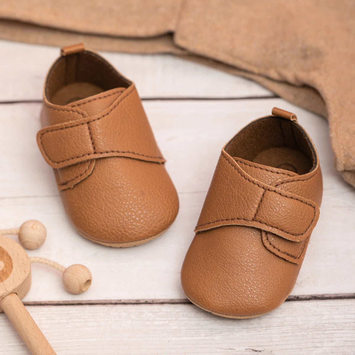 New Retro Leather Baby Shoes Classic Multi-color Baby Casual Boys Girls Shoes Rubber Bottom Non-slip Spring Infant First Walkers