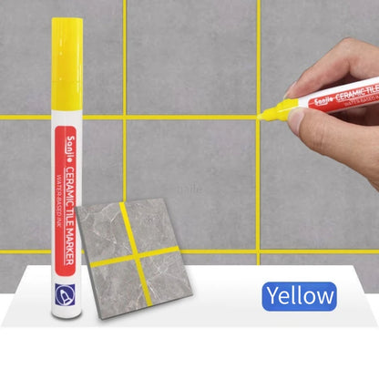 Waterproof White Grout Tile Pen Wall Grout Restorer Marker Pen for Bathroom Wall Floor Decontamination Seam Repair Pens