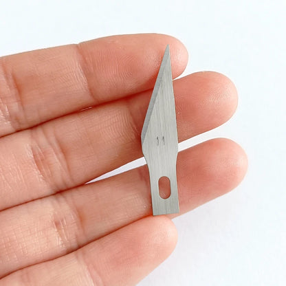 100/50/20Pcs Metal Scalpel Knife Engraving Knife Blades Wood Carving Knife Blade Replacement Surgical Sculpture Cutting Tools