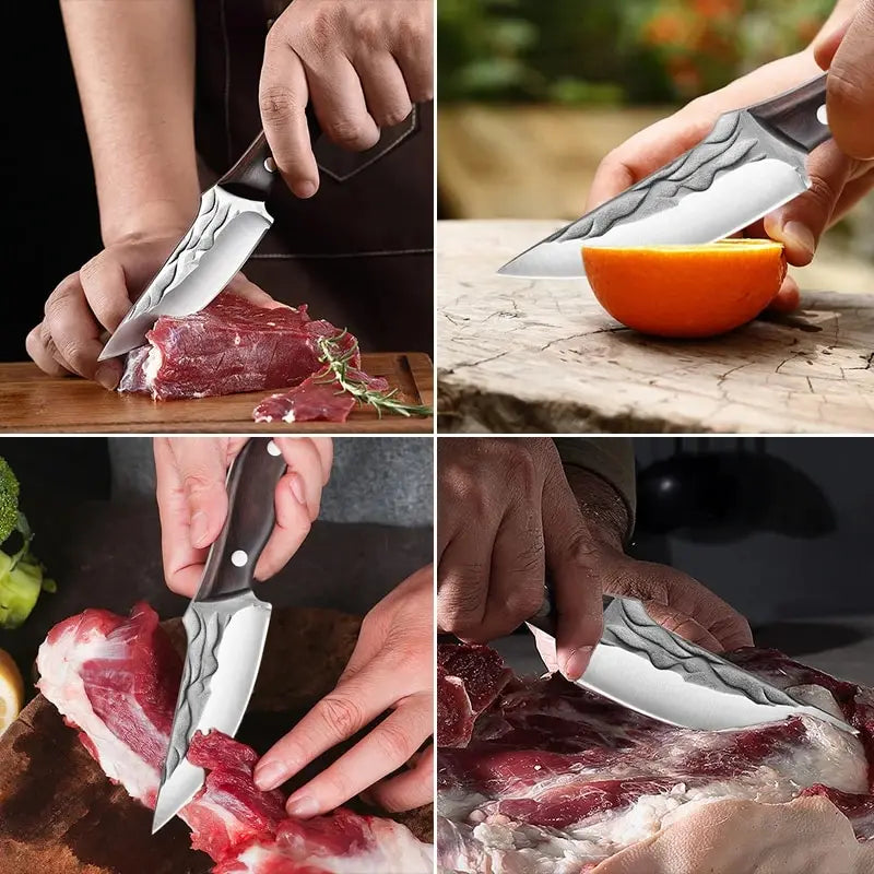 Kitchen Chef Knife 5Cr15 Forged Stainless Steel Bone Chopping Meat Cleaver Vegetables Slicing Butcher Knife Chicken Bone Scissor