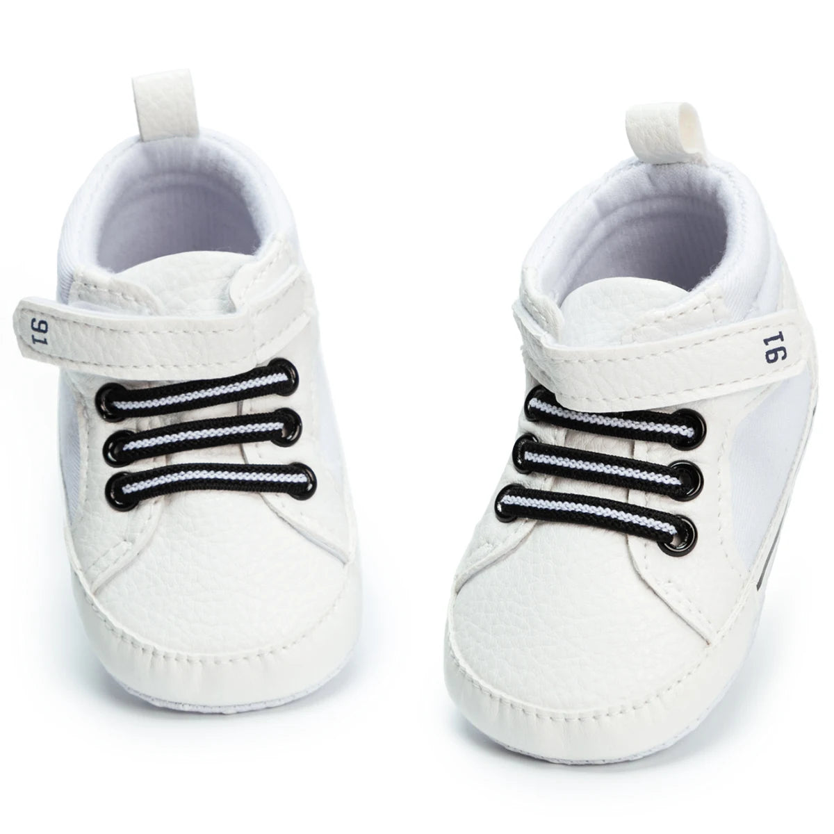 Meckior Baby Boy High-top Sneakers Newborn Infant Toddler Baby Casual Shoes Cotton Sole Anti-slip First Walkers Baby Girls Shoes