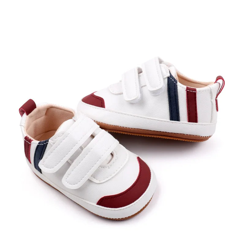 Meckior Newborn 0-18 Months Baby Sneakers Casual Infant Boys Girls Shoes Soft Rubber Bottom Anti-slip First Walker Baby Shoes