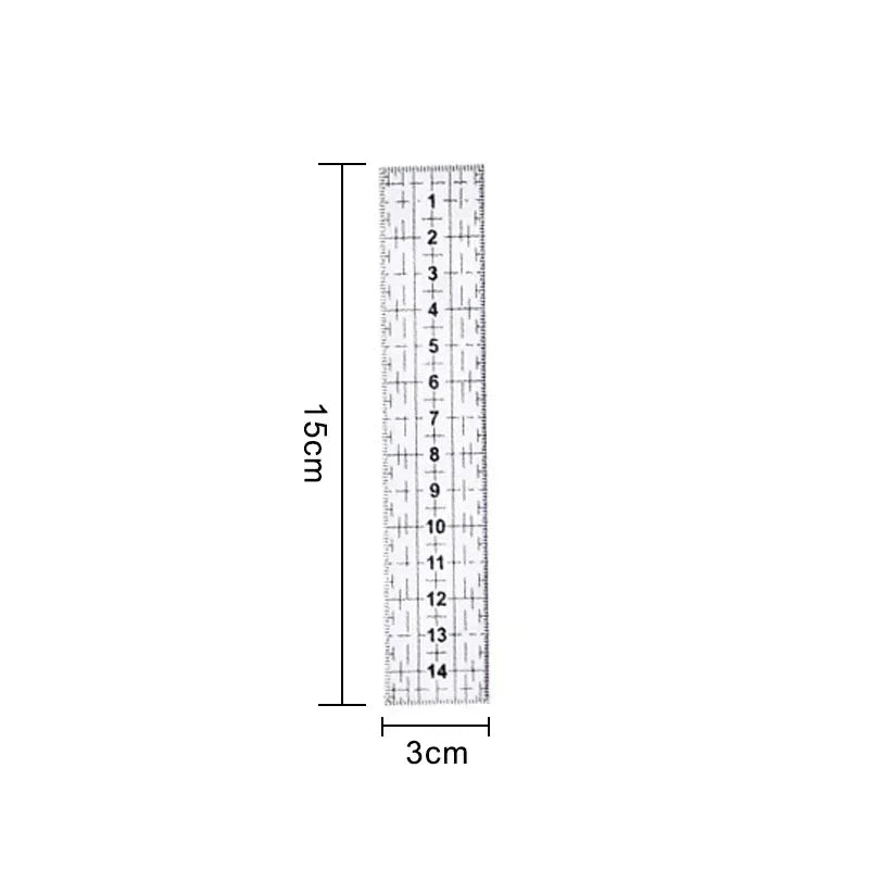 1/2pcs 15cm Quilting Patchwork Ruler Fabric Cloth Cutting Ruler