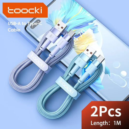 2 Pack 3A USB C Cable Type C For Xiaomi 12t Pro Realme Redmi Note 12 Pro Poco F3 X4 GT Fast Charging Cable Data Cord Wire