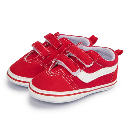 2023 New Baby Canvas Sneakers Anti-slip Soft Plaid Baby Boy Girl Shoes Newborns First Walkers Infant Baby Unisex Casual Shoes