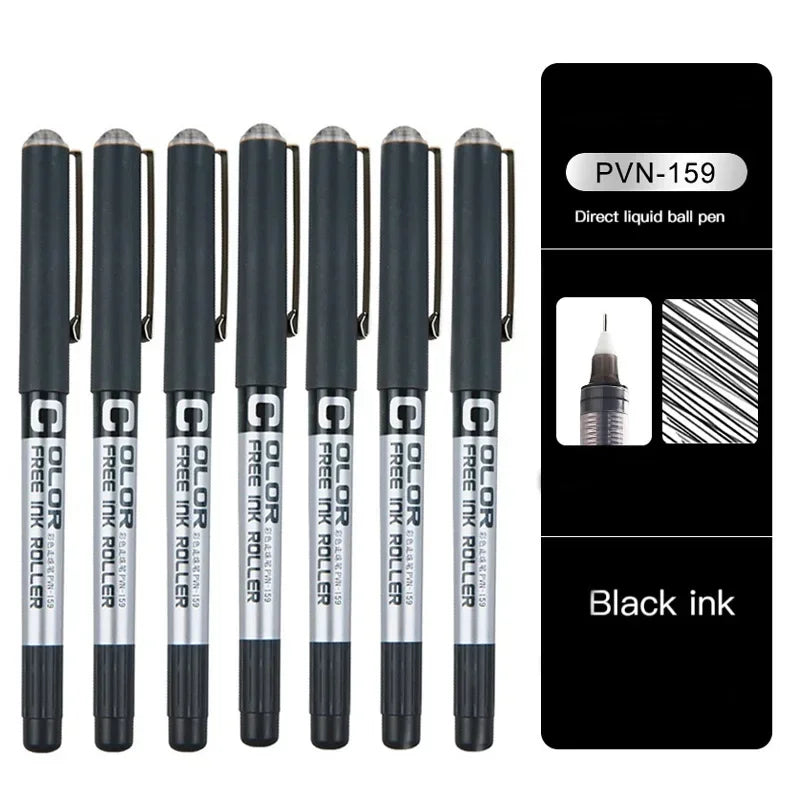 7pcs Precise Roller ball Pens,0.28/0.38/0.5mm Extra Fine Nib Liquid Ink Ballpoint Pen,for Writing School Office Stationary