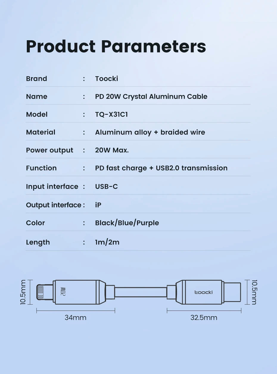 USB C to Lightning Cable for iPhone 14 13 12 11 Pro Max Mini 8 7 Plus AirPods iPad Fast Charging Type C Lightning Cable