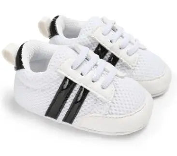 Newborn Baby Shoes Boy Girl Classical Sport Soft Sole PU Leather Multi-Color First Walker Crib Moccasins Casual Sneakers Shoes