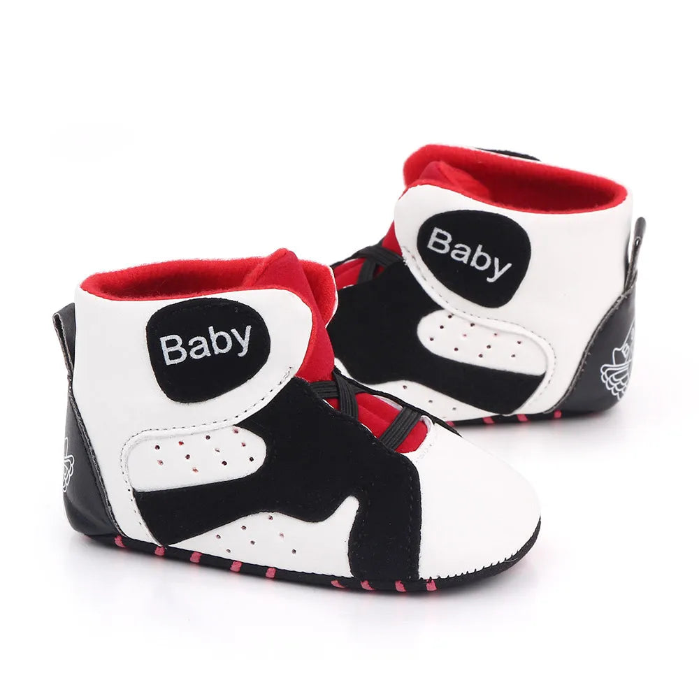 New Baby Boys Girl Sneakers Soft Bottom Non-slip Comfortable Baby Soccer Basketball Sports Shoes Infant First Walker Shoes