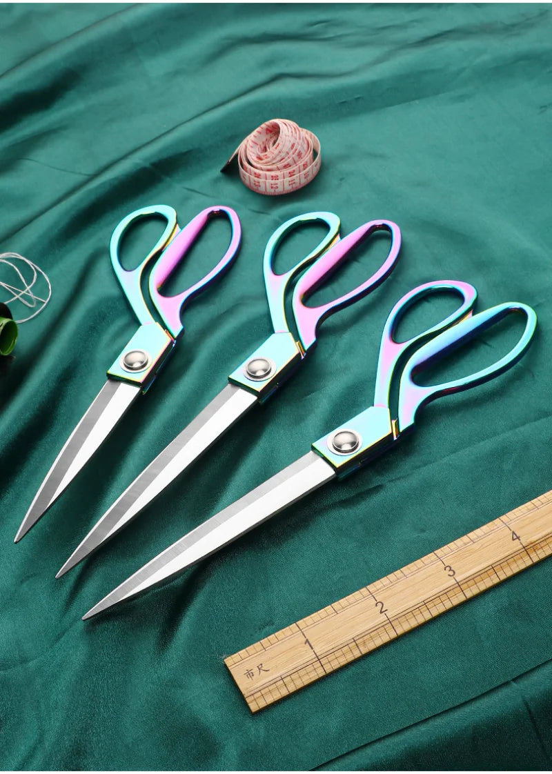 Professional Sewing Scissors Stainless Steel Tailor Scissors 8/9/10inch Fabric Cloth Cutter Diy Sewing Tools and Accessories 가위