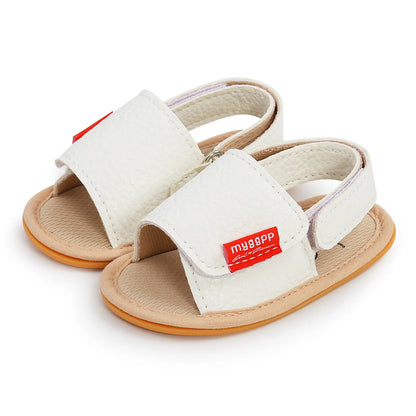 Baby Sandals Baby Boys Baby Girls Shoes Non-slip PU Leather Bow Baby Walking Soft Rubber Bottom Hundred Garden Shoes