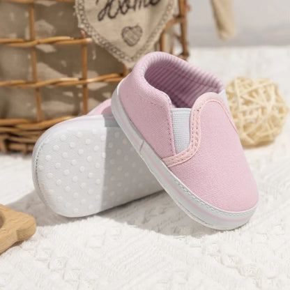 Meckior Casual Canvas Baby Shoes Strawberry Pattern Sleeve Mouth Toddler Anti-slip Soft Sole Newborn Infant Boy Girl Shoes