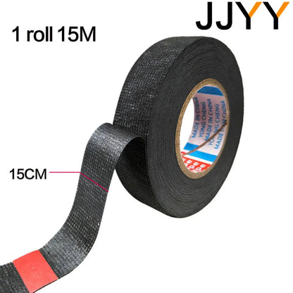 New Width 15mm*15M Electrical Insulation Tape Heat-resistant Wiring Harness PET Bundle Flame Retardant Tape