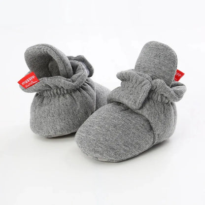 Meckior New Baby Socks Shoes Star Toddler First Walkers Booties Cotton Comfort Soft Anti-slip Warm Infant Baby Boy Girl Shoes