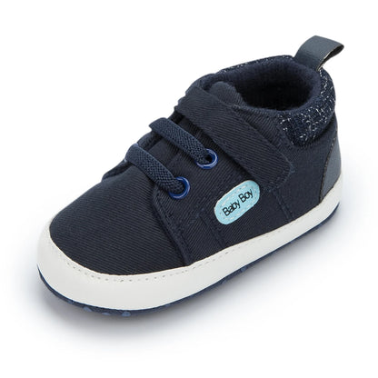 Newborn New Classic Baby Solid Color Canvas Shoes Casual Shoes Anti-slip Soft Cotton Soles Baby Sneakers First Day Toddler Shoes