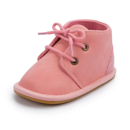 Meckior Baby Booties Girls Boys Shoes Infant Cotton Anti-slip Rubber Sole Toddler Crib First Walker Winter Baby Shoes 4-Colors