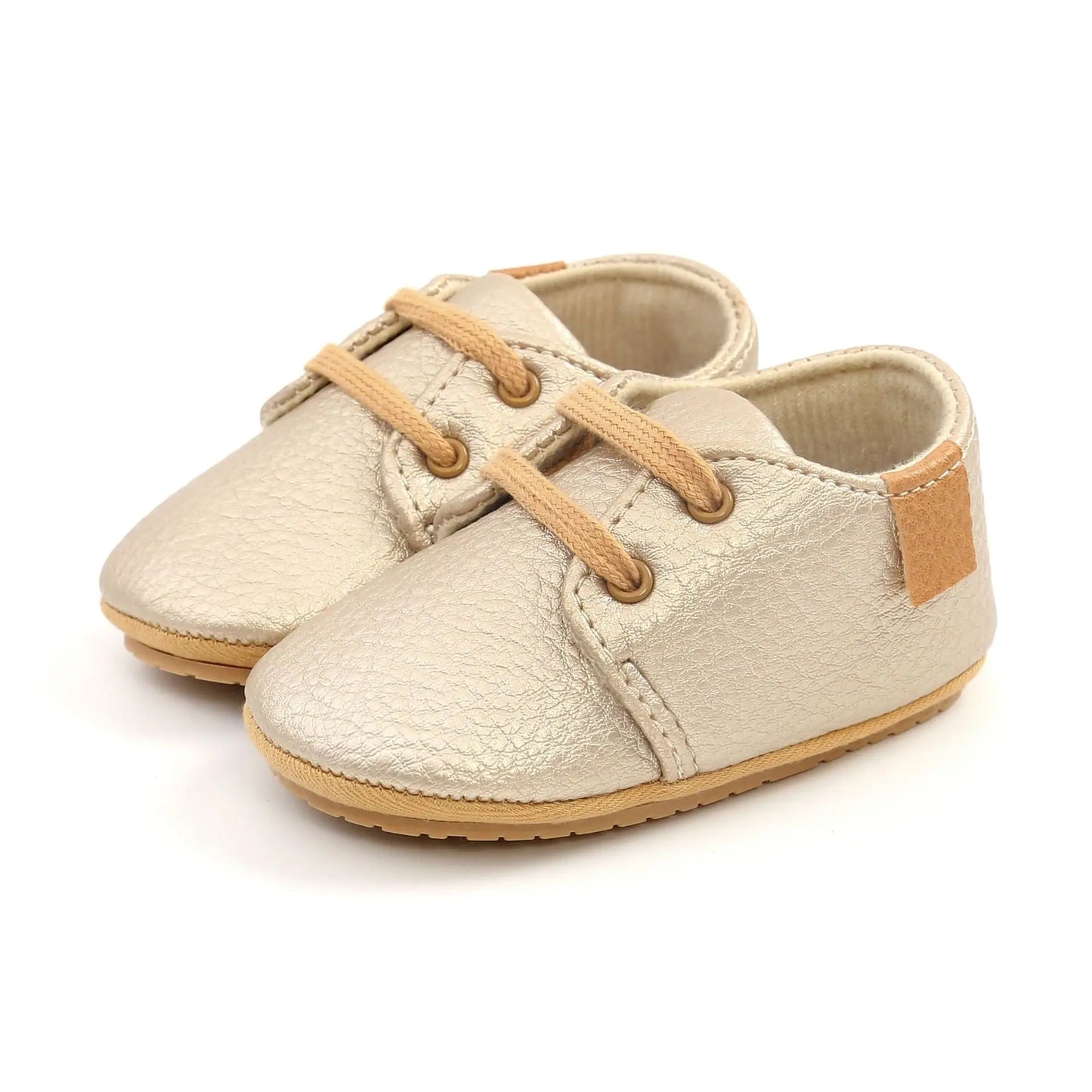 Baby Shoes Retro Leather Boy Girl Shoes Multicolor Toddler Rubber Sole Anti-slip First Walkers Infant Newborn Moccasins