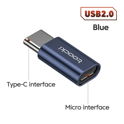 OTG USB 3.0 To Type C Adapter Micro To Type C Male To USB 2.0 Female Converter for Macbook Xiaomi Samsung OTG Connector