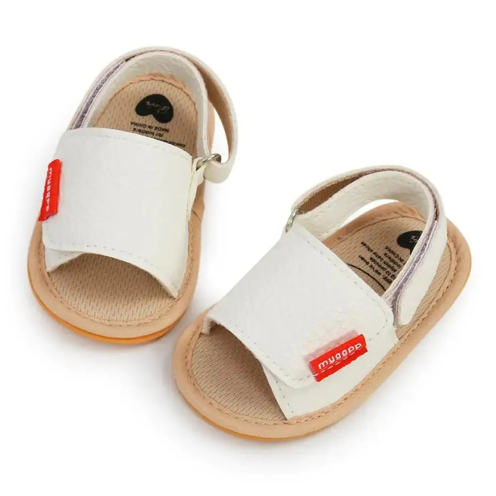 Baby Sandals Baby Boys Baby Girls Shoes Non-slip PU Leather Bow Baby Walking Soft Rubber Bottom Hundred Garden Shoes