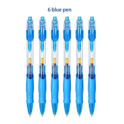 13/30pcs Retractable Gel Pens Set Black/Red/Blue Ink Ballpoint for Writing Refills Office Accessories School Supplies Stationery