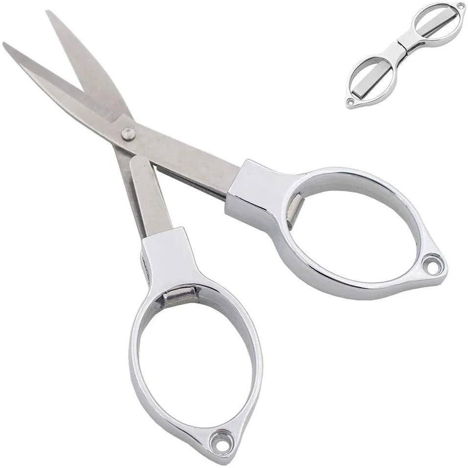 Fishing Line Scissor Portable Folding Safety Scissors Comfortable Zinc Alloy Grip Sharp Stainless Steel Safety Blade