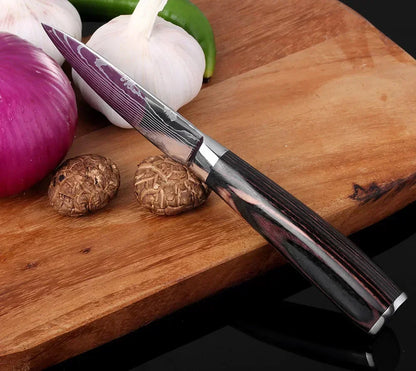 Professional Damascus Kitchen Knives Japanese Santoku Cleaver Slicing Knife Stainless Steel Boning Knife Butcher Cleaver Knife