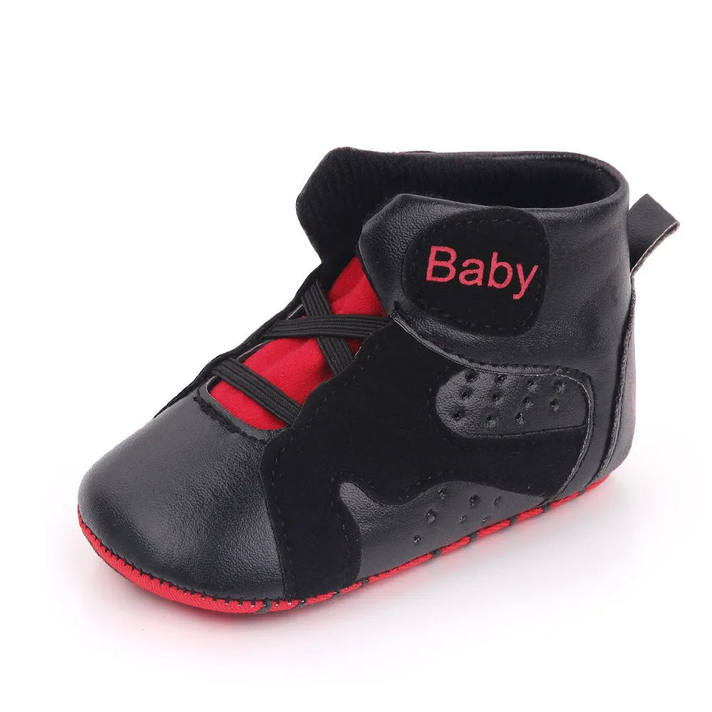 New Baby Boys Girl Sneakers Soft Bottom Non-slip Comfortable Baby Soccer Basketball Sports Shoes Infant First Walker Shoes