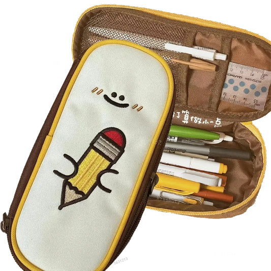 Large Capacity Pencil Case JKawaii Creative High Beauty Pencil Box Girl Boy Student School Stationery Pencil Bag Kids Gift