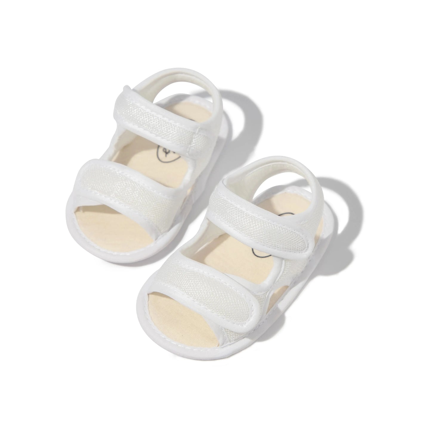 Meckior Summer Baby Flats Canvas Garden Sandals Toddler Sandal Flower Soft Cotton-Padded Anti-Slip Crib Shoes First Walker