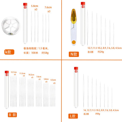 6/30pcs Beading Needles Big Eye Seed Beads Needles DIY Necklace Bracelet Tools Stainless Steel Pearls Threading Pins for Jewelry