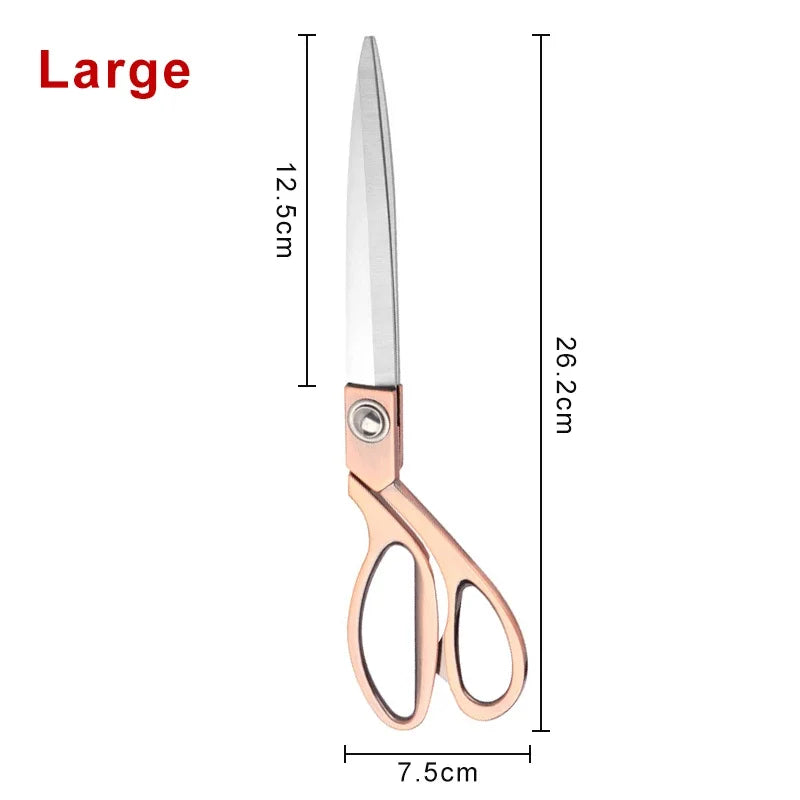 Professional Sewing Scissors Stainless Steel Tailor Scissors 8/9/10inch Fabric Cloth Cutter Diy Sewing Tools and Accessories 가위