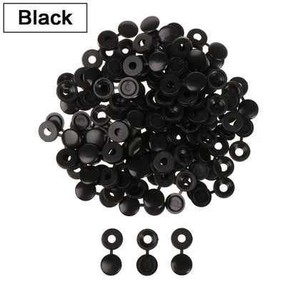 50PCS/Bag Practical Hinged Plastic Screw Fold Snap Protective Cap Button Nuts Cover Bolts Protect Furniture Decor