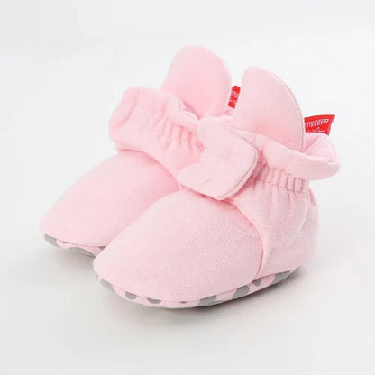 Meckior New Baby Socks Shoes Star Toddler First Walkers Booties Cotton Comfort Soft Anti-slip Warm Infant Baby Boy Girl Shoes