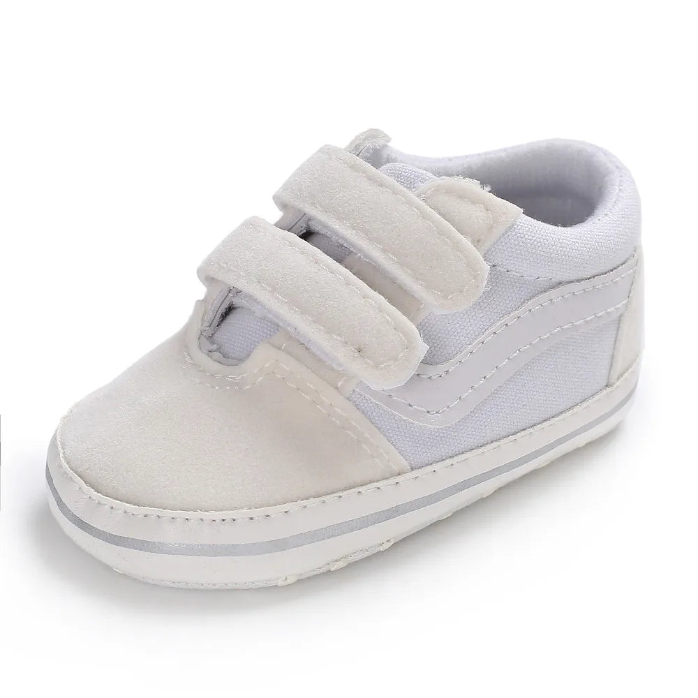 2023 New Baby Canvas Sneakers Anti-slip Soft Plaid Baby Boy Girl Shoes Newborns First Walkers Infant Baby Unisex Casual Shoes