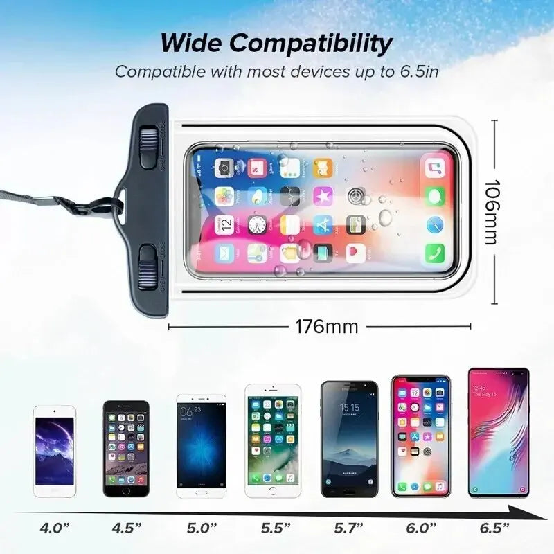 Waterproof Phone Case Swimming Water Proof Bag Universal Underwater Phone Protector Pouch PV Cover for iPhone 12 Pro Xs Max XR X