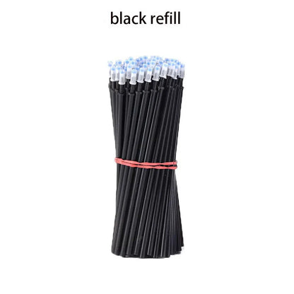 30/50/100Pcs/Lot 0.5mm Gel Pen Erasable Pen Refill Rod Set  Blue Black Ink Shool Washable Handle Writing Stationery Supplies